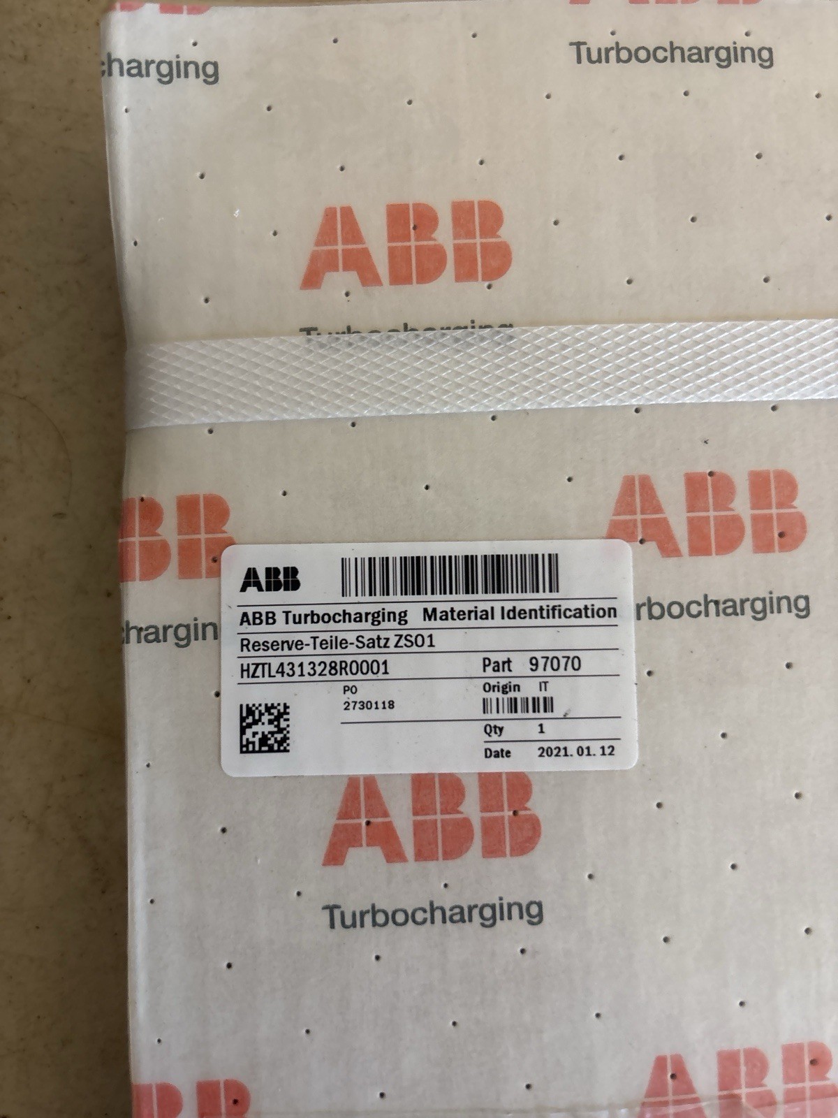 ABB Turbocharger Spare Parts Kit ZS01 OEM – 97070 – New Factory Sealed