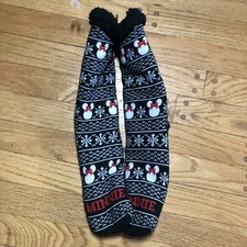 New DISNEY MINNIE MOUSE Ladies COZY SHERPA SLIPPER SOCKS GRIPPER BOTTOM