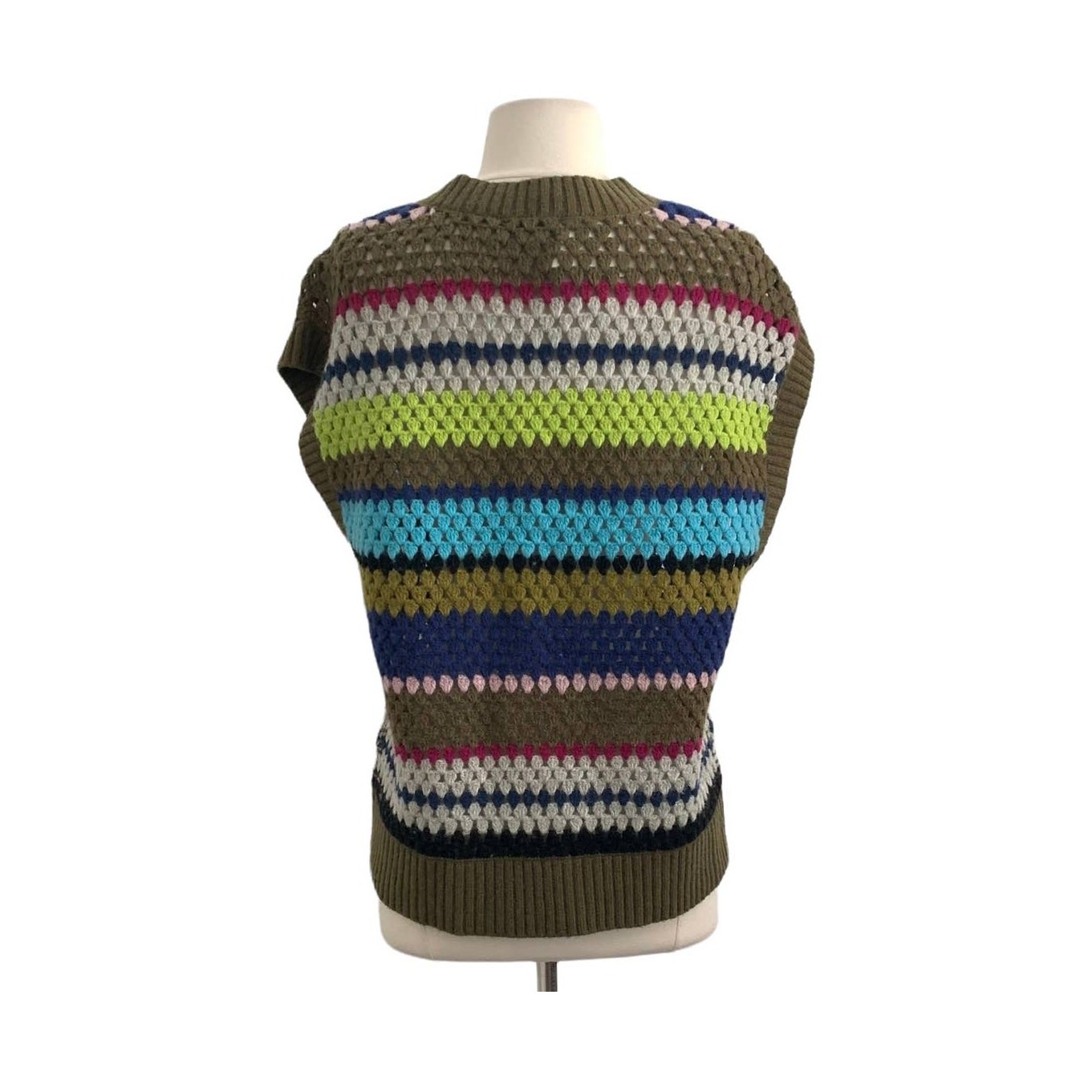 BAUM UND PFERDGARTEN Coletta Striped Crochet Sweater Vest image 10