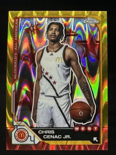 Chris Cenac Jr. #/50 Gold 2025 Topps Chrome McDonald's All American