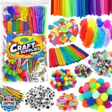 Arts and Crafts Supplies Kits and Materials Set for Kids, Toddler - Carl and 