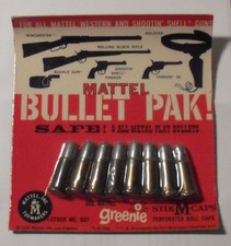 Mattel Bullet Pak   1950's New Old Stock - for Cap Guns, Holsters  Rifles