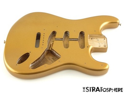 USA Fender Custom Shop 62 Stratocaster NOS BODY, Strat Aged Fire Mist Gold