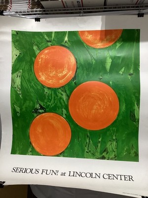 Donald Sultan, Four Oranges Poster for Serious Fun! at Lincoln Center, New York