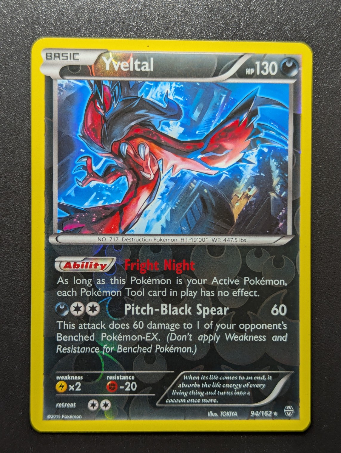Yveltal Reverse Holo Holo Rare XY - BREAKthrough 94/162 NM