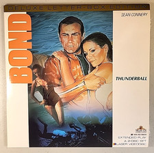 THUNDERBALL LASERDISC disc-1 VG close to LN , disc-2 LN James Bond, Connery