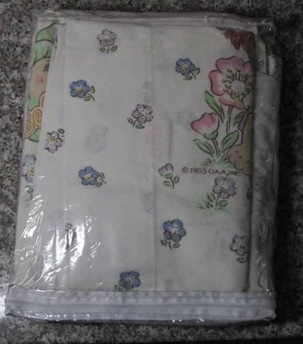 Vintage  CPK  Cabbage Patch Kids   Twin Size Sheet Set w/ Pillowcase Near Mint