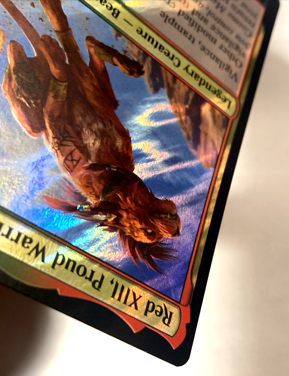 MTG Red XIII, Proud Warrior (Surge Foil) Commander: Final Fantasy