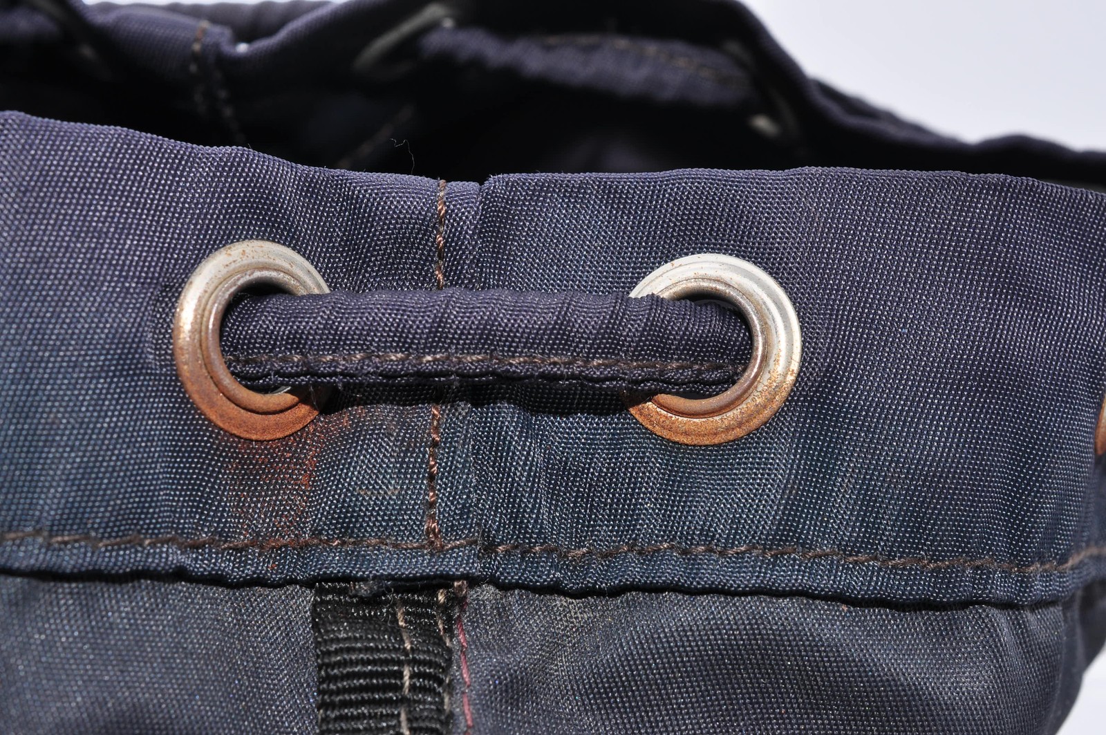 PRADA Triangular Logo Pouch Saffiano Leather Tess… - image 11