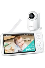 2K Video Baby Monitor with Camera and Audio, 3600ft Long Range Baby Monitor N...