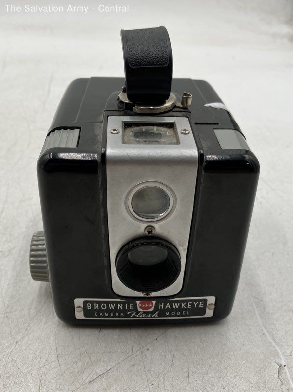 Vintage Kodak Brownie Hawkeye Black Fixed-Focus Lens Flash Box Camera
