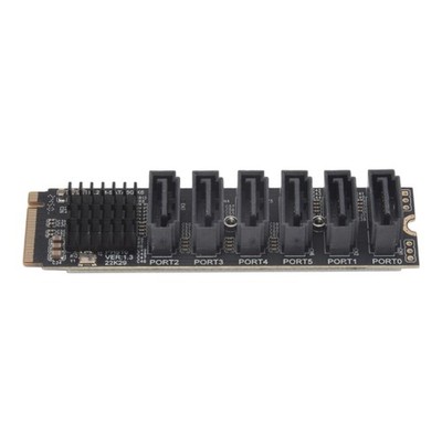 M.2 NVME PCI-E PCIE X4 X8 X16 auf 6 Port 3.0  Adapterkarten-Riser ASM1166 C2226