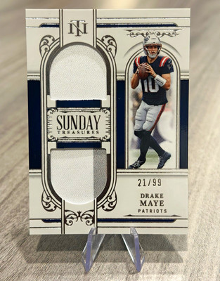 2025 Panini National Treasures Sunday Treasures Drake Maye #ST-DME /99