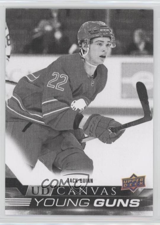 2022 Series 1 UD Canvas Young Guns Black & White Jack Quinn #C99 Rookie RC 1e15