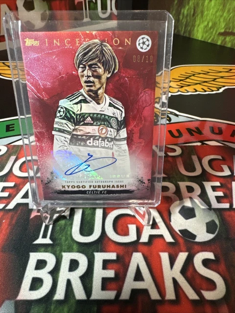 2023 Topps Inception UCC Kyogo Furuhashi /10 Red Auto Celtic FC SSP Japan 🇯🇵