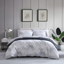 - King Duvet Cover Set, Cotton Bedding with Matching Shams, Modern Bedding Set