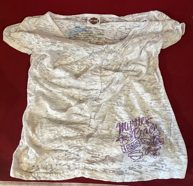 MYRTLE BEACH GENUINE HARLEY DAVIDSON LADIES SEE THROUGH SWIMSUIT TOP -SIZE XL