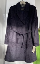 NWT Andean Alpaca-Wool Plum Coat Elegant  Made in Peru Women's $795