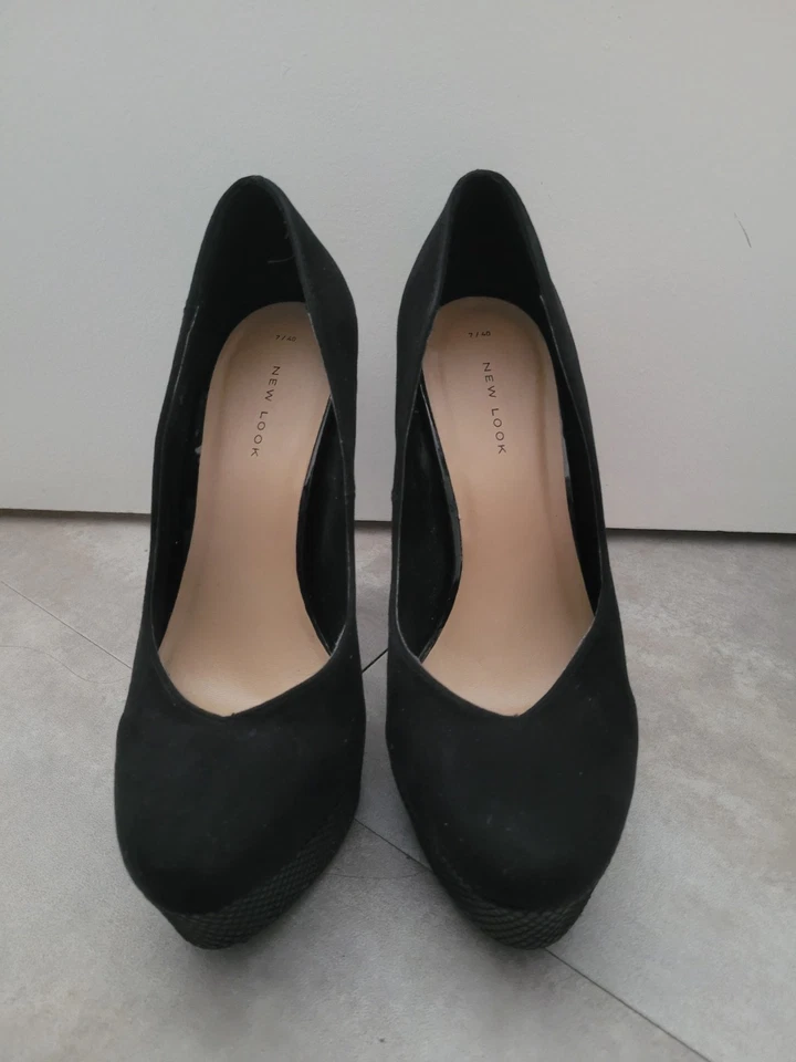 Escarpins femme à plateforme noirs - Pointure 40 - Photo 2/4