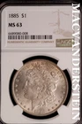 1885 Morgan Dollar - NGC MS 63 - Scarce  No Reserve  #SLK589