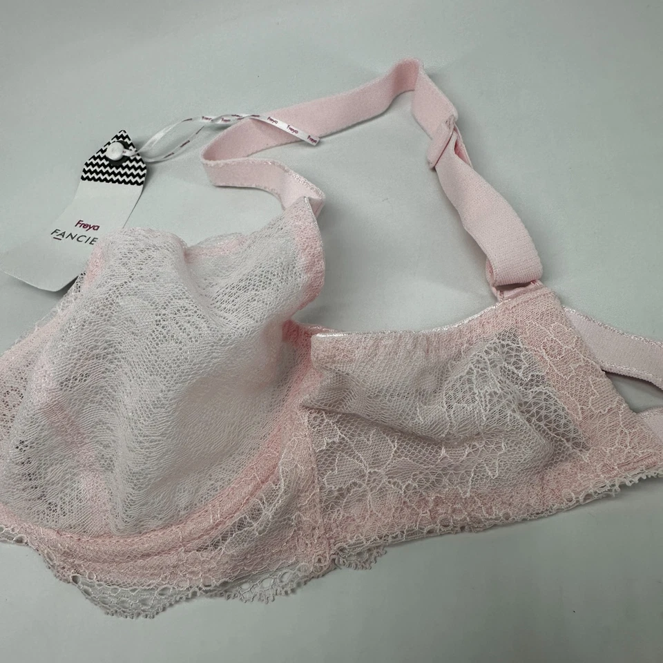 FREYA Fancies AA1011PEL Minimizer Bra Pink Women's 30DD Underwire Plunge - Image 4 of 4