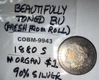 Beautifully Toned 1880 S Morgan Dollar from Roll 90% Silver COBM-9943