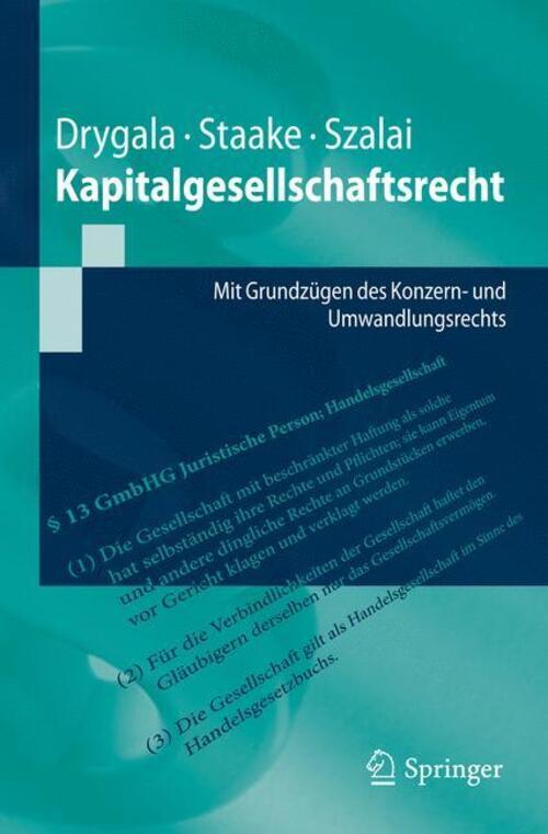 Thumbnail - Kapitalgesellschaftsrecht Mit Grundzügen Des Konzern- Und