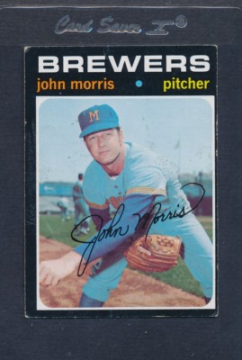 1971 Topps #721 John Morris Brewers Fair *324