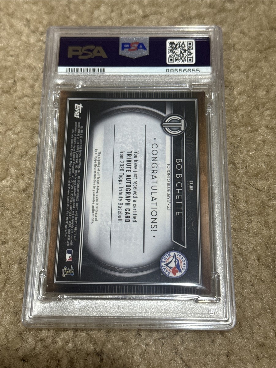 2020 Topps Tribute TA-BBI Bo Bichette RC Rookie Auto PSA 9 POP 6 