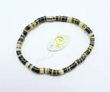 New Genuine Smooth Puka Shell Bracelet with Barrel Clasp Mens Unisex #B1140