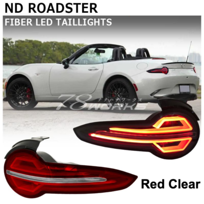 マツダ ロードスター(MX‑5) ND LEDテールライト LED Tail Light Lamp Red Lens JDM for MAZDA ND Roadster RF ND5RC