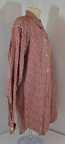 Camisa de vestir de colección Wave Fashion Wear manga larga roja blanca para hombre M HECHA EN EE. UU. - Imagen 5 de 7
