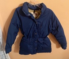 The North Face Vintage Made in USA Blue Goose Down Puffer Coat Large