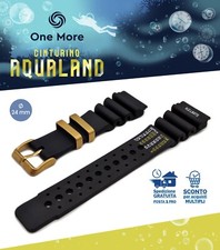 Cinturino Citizen Promaster Aqualand gomma 24 mm sub diver C022 6 viti Seiko oro
