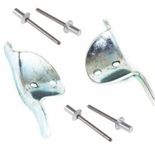 20 x PAIRS (40) Roller Shutter Door Steel END LOCKS for 77mm slat (lath) curved