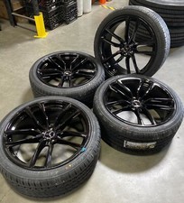 22 Gloss Black Wheels Wtires Fits Mercedes Gl Gls Ml