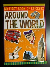 MY FIRST BOOK OF STICKERS "AROUND THE WORLD" BRAND NEW FUN ACTIVITIES GAMES