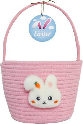 Easter Basket, Easter Baskets for Kids, Baby Easter Basket with Handle, Empty Bu