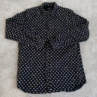 G-Star Raw Shirt Mens 2XL Black Geometric Polka Dot Long Sleeve Button Up
