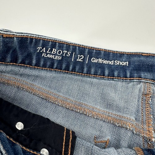 Talbots Flawless Girlfriend Shorts Jeans Medium Wash Bermuda Stretch Gr. 12 - Bild 2 von 3
