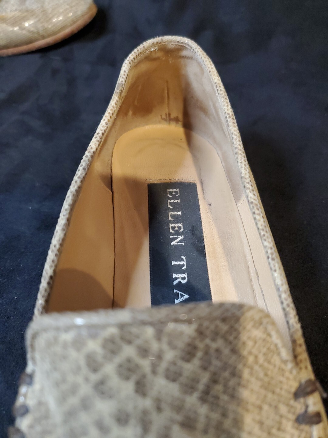 ELLEN TRACY Womens Size 6B Python Snake Faux Leat… - image 18