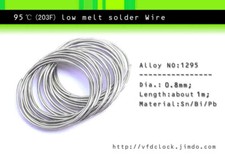 Special-95  203F low melt temperature solder wire,dia.0.8mm, 3 meters length