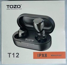New TOZO T12 Wireless Earbuds 4Mic Noise Cancelling Bluetooth 5.0 Earphones IPX8