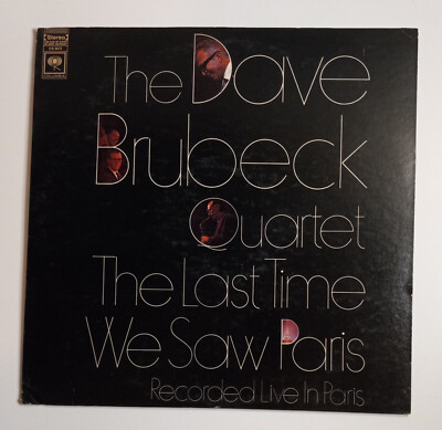 Dave Brubeck Quartet - The Last Time We Saw Paris (Vinyl LP, 1968)Columbia 2-Eye