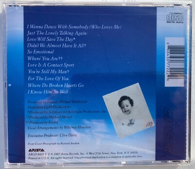 Whitney by Whitney Houston (CD, Oct-1990, Sony BMG) 888430772229| eBay