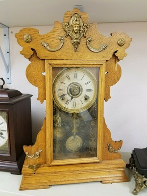 Antique Seth Thomas Metal Series Kitchen Clock With Alarm Circa
