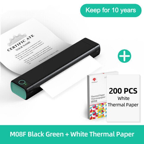 Lot papier tatouage imprimante thermique sans encre Bluetooth sans fil portable A4 - Photo 17/30