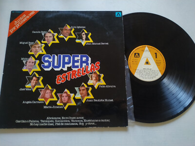Super Estrellas Camilo Sesto Serrat Miguel Bose 1977 - LP Vinilo 12'' VG/VG