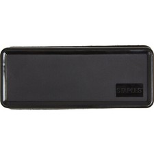 Staples Durable Dry Erase Eraser, Black 13612