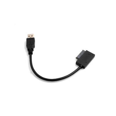System-S USB Typ A 3.0 (male) auf 7 + 6 13pin Slimline SATA Laptop CD/DVD ROM...